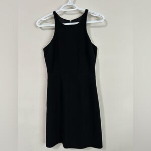J Crew Racerback Classic Black Dress